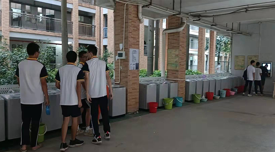 好評(píng)續(xù)單！江門一中學(xué)校持續(xù)追加共享洗衣機(jī)！