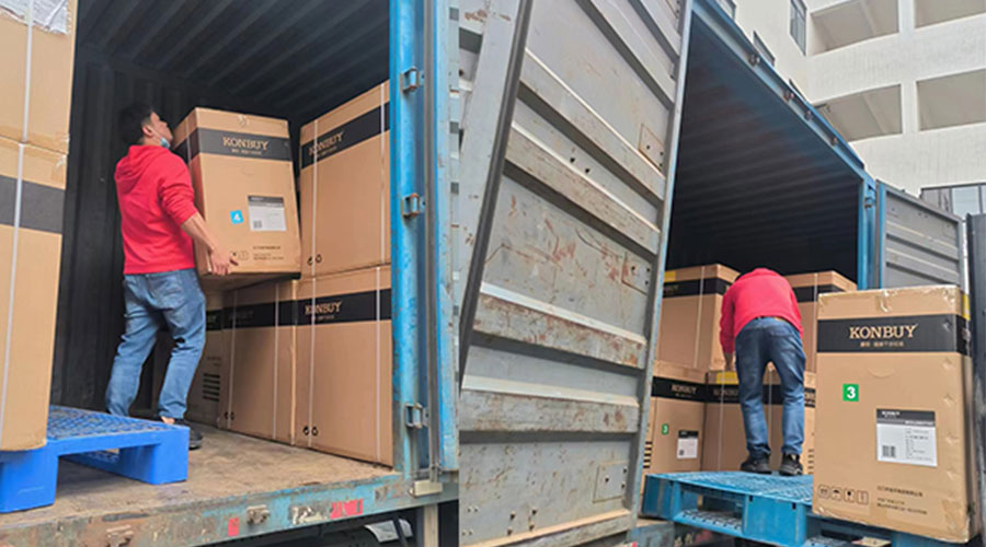 整裝待發(fā)！客戶50臺(tái)衣物烘干機(jī)裝柜完畢