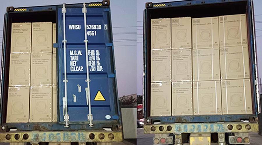 不分晝夜！完成客戶滾筒衣服烘干機發(fā)貨是職責所在