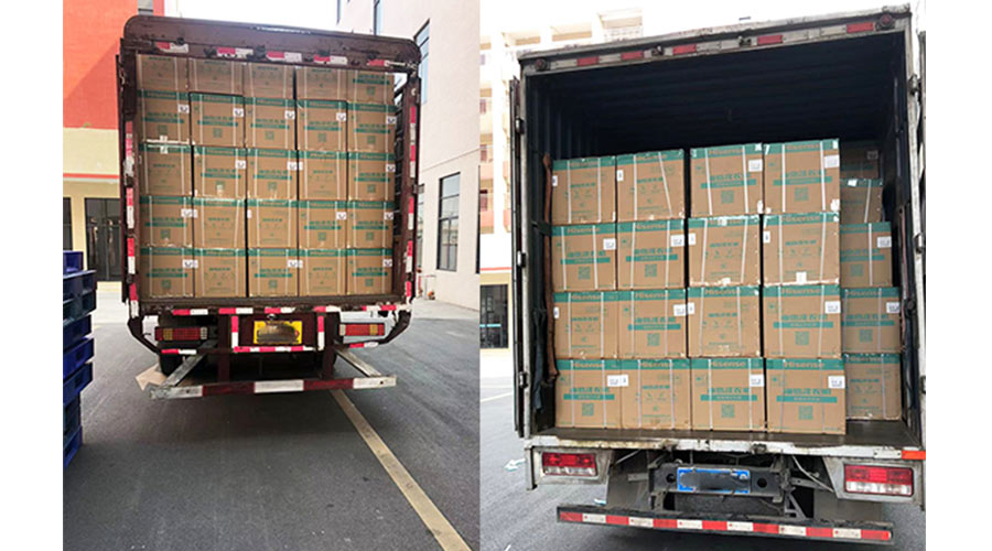 實況圖！金環(huán)電器完成國內(nèi)某知名品牌迷你洗衣機裝柜發(fā)貨