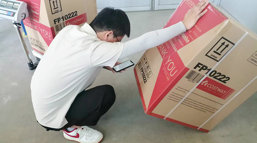 實(shí)況直擊！客戶北美COSTWAY開(kāi)展衣物烘干機(jī)驗(yàn)貨